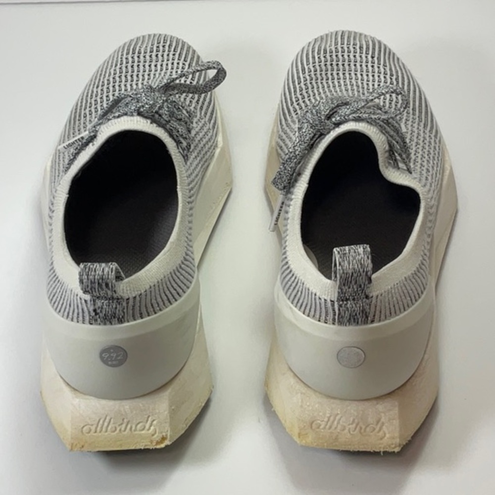 Allbirds 9.92 KG CO2E Tree Flyers Knit Running Shoes in Blizzard - Picture 7 of 9